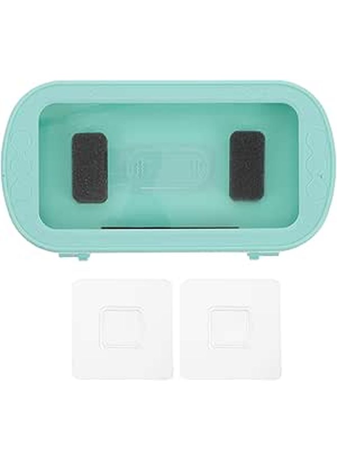 Waterproof Shower Phone Holder Touchscreen Wall Mounted No Drill Mint Green - Image 1