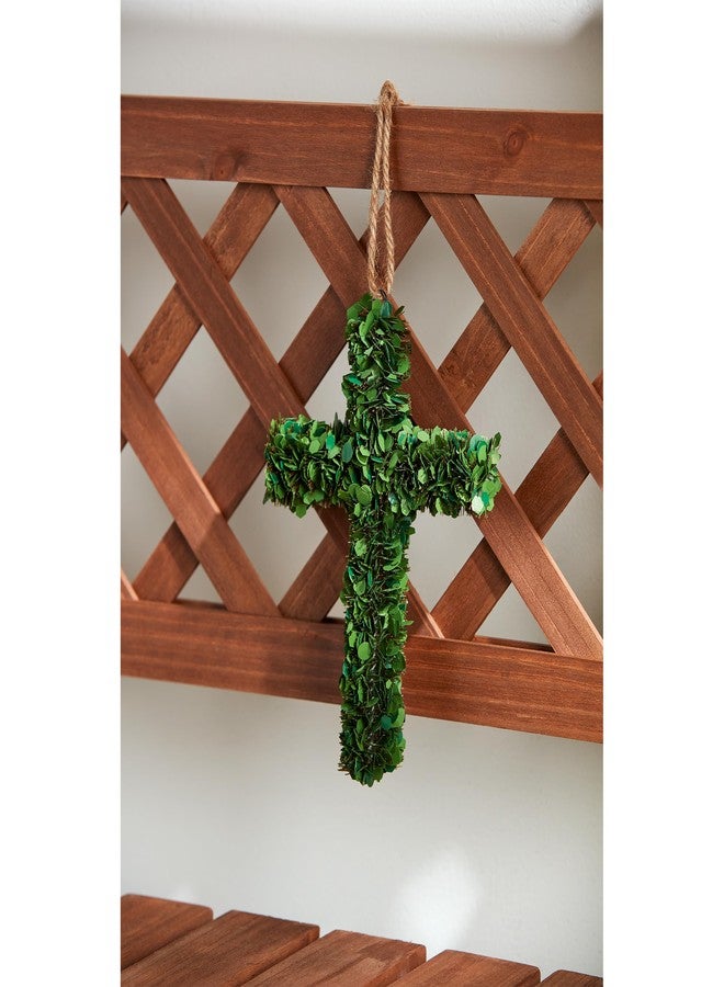 Mud Pie Small Boxwood Cross; 7" X 5 1/2" - Image 2