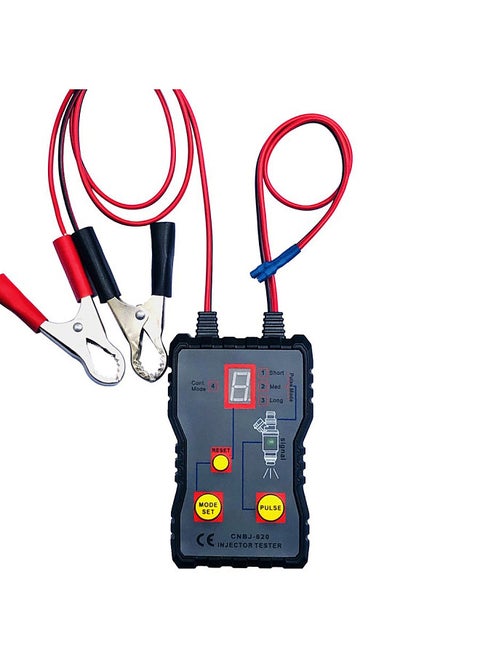 Auto Fuel Injector Tester 12 V 4 Pulse Modes Car Vehicle Fuel Pressure System Diagnostic Scan Testing Tool Cleaning Tool Kit