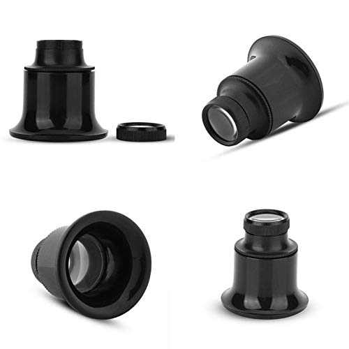 REYINL Jewelers Loupe Portable Monocular Magnifier Experimental Tools Magnifying Glass Jewelry Tools for Eye Magnifier Lens Repair Kit(5X 10X 15X 20X 4pcs) - Image 3