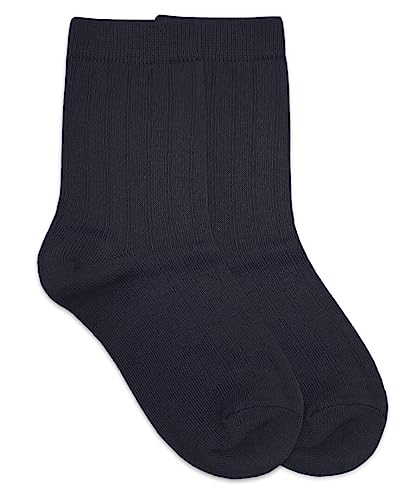 Jefferies Socks Big Boys' Rib 3 Pair Pack Crew Socks, Navy, Large - Image 4
