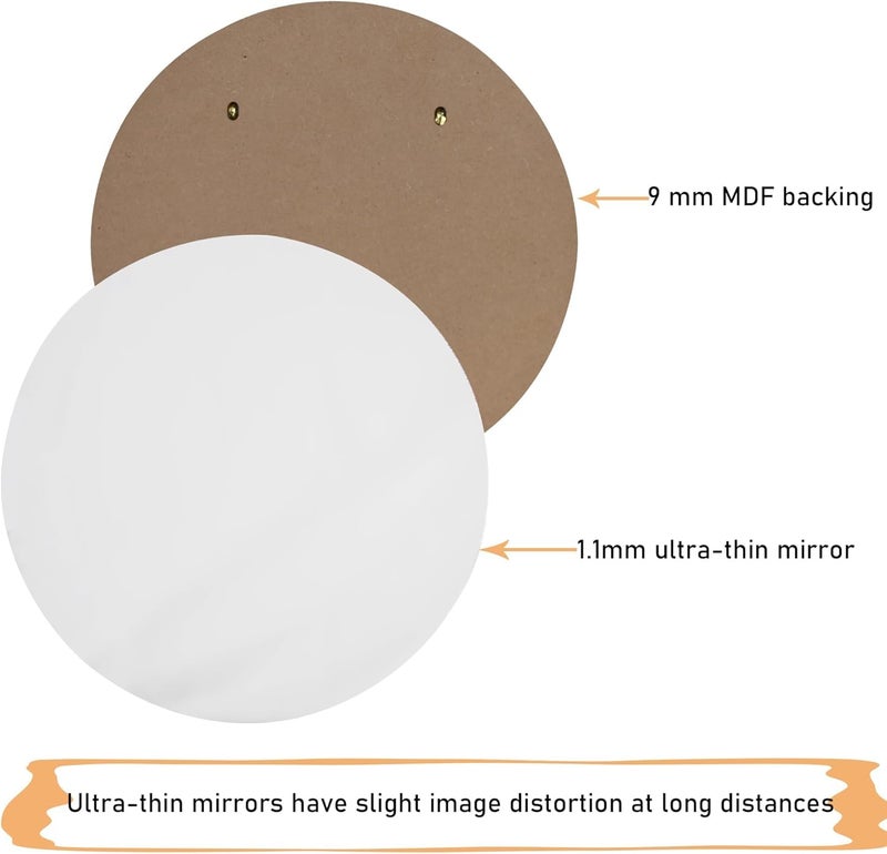35cm Gold Round Wall Mirror with Hanging Rope – Modern Decorative Mirror for Living Room, Bathroom, Entryway, Bedroom – Small Round Hanging Mirror with Elegant Metal Frame - Image 4