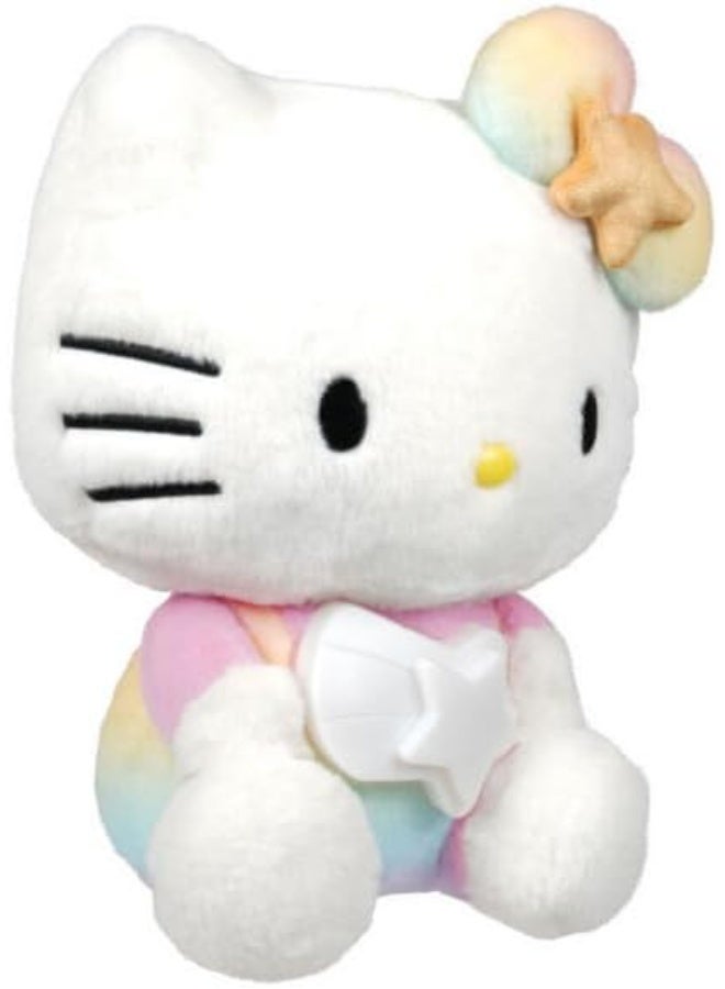 Hello Kitty Rainbow Wish Feature Plush Toy, 10-Inch Soft Collectible Character - Image 1