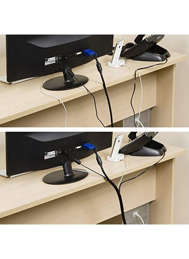 Immech - Black 9mm(3/8" Inch) Spiral Cable Wrap, Cable Sleeve, cable Organizer for TV PC Home & Home - Length : 5 Meter - Image 4