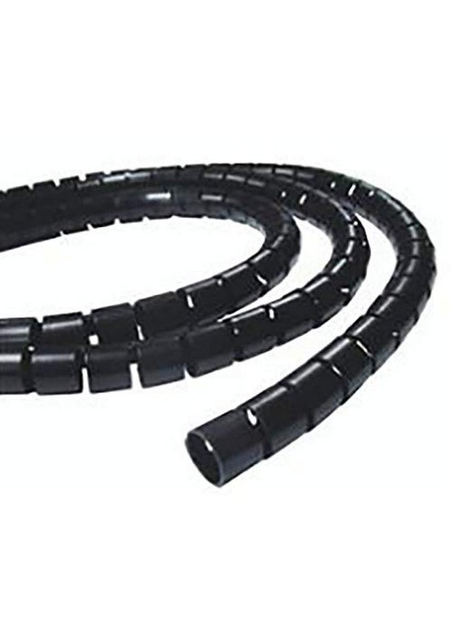 Immech - Black 9mm(3/8" Inch) Spiral Cable Wrap, Cable Sleeve, cable Organizer for TV PC Home & Home - Length : 5 Meter - Image 3