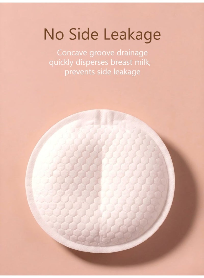 Habibee 120pcs Disposable Breast Pads,Nursing Pads, Nipple Pads for Breastfeeding,Strong absorption,Individually wrapped and Self-adhesive Breathable Disposable Breast Pads - Image 5
