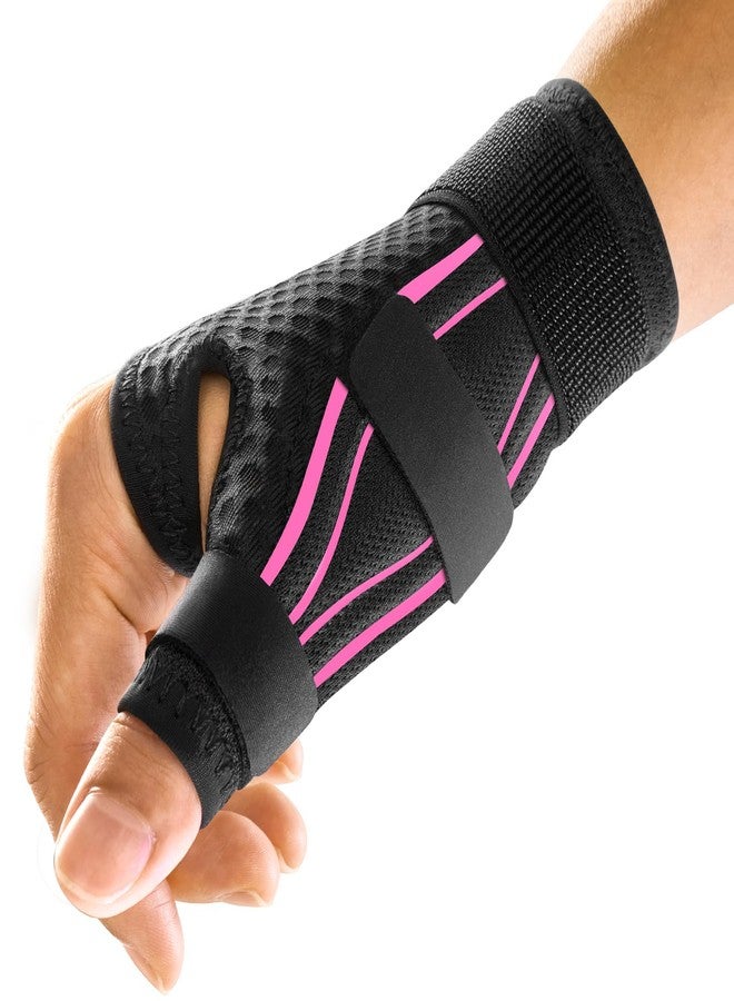 FREETOO Ergonomical Thumb Brace Right Hand or Left Hand for Arthritis Pain and Support, Thumb Splint for Trigger Thumb, Thumb Support for De Quervains Tenosynovitis, Fits Palm 7.5''-8.5'' S/M Pink - Image 1