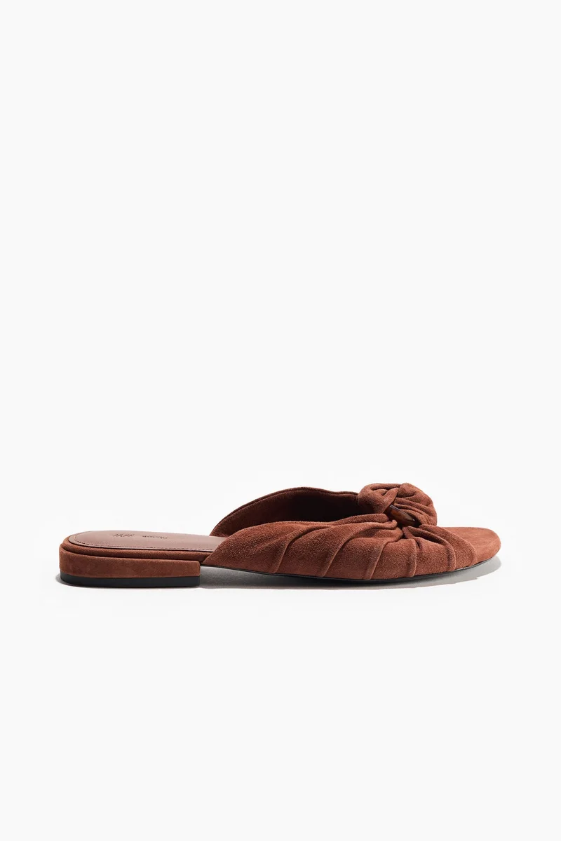 H&M Knot-detail suede sandals