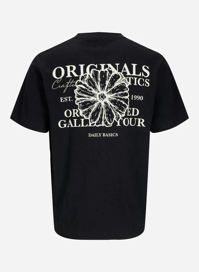 JACK & JONES Slogan Print Crew Neck T-Shirt