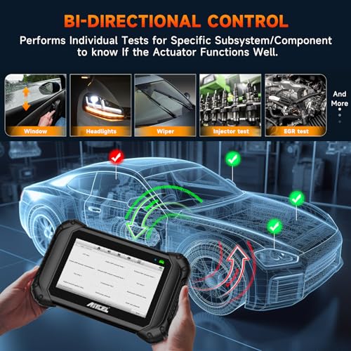 Ancel ANCEL OBD2 Scanner V5BT-US All Systems Bidirectional Scan Tool, Wireless Car Scanner with Active Test,Oil/TPMS/EPB/BMS/SAS/DPF/Throttle Reset, ABS Bleeding, Car Diagnostic Tool for All Vehicles - Image 2