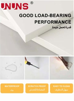 UNUNS منظم رف سطح المكتب، رف مكتب عرض خشبي بستة أقسام، رف تخزين المكتب، رف الكتب، أرفف متعددة الأغراض لديكور المنزل، المكتب، الهدايا  - Image 5