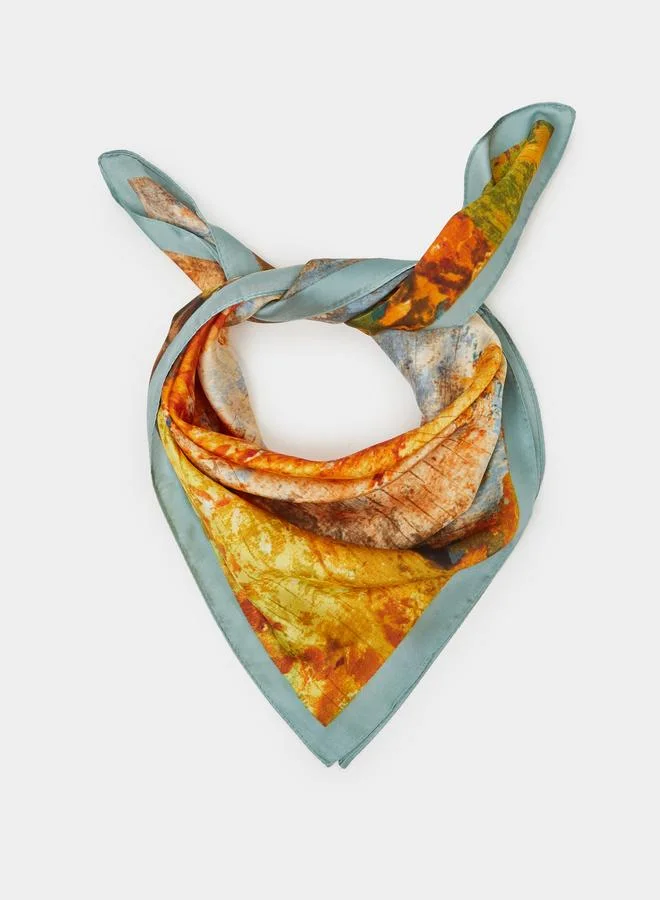 ستايلي Multi Abstract Print Scarf