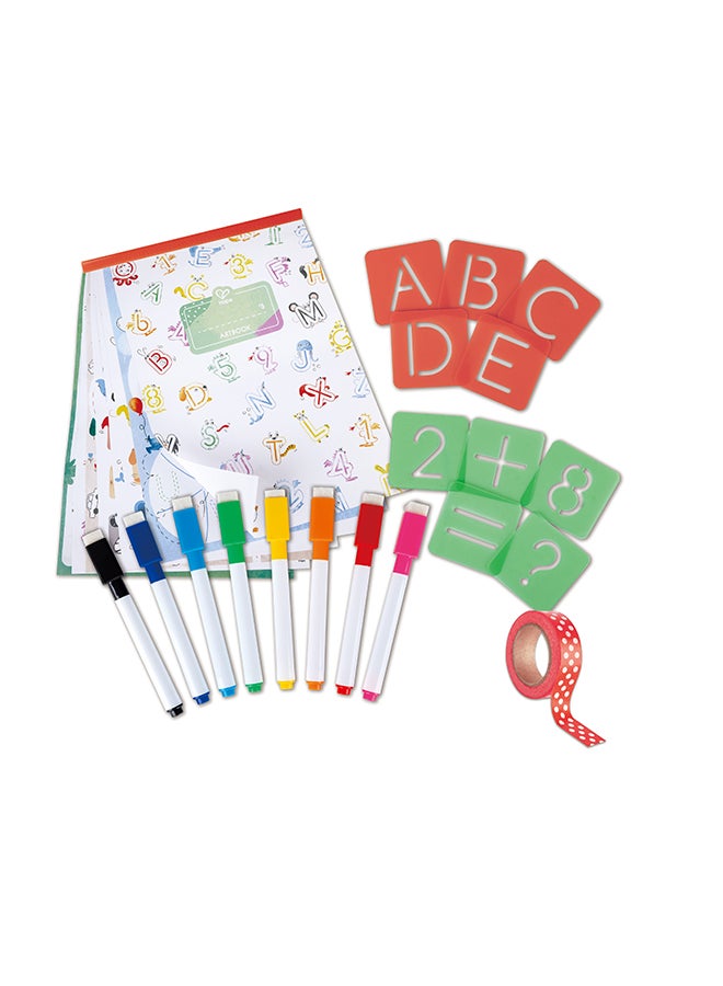 Hape Letters And Numbers Tracing - Alphabet Handwriting Practice Books for Kids - Educational Letter Stencils for Children Aged 4+ Years - Image 4