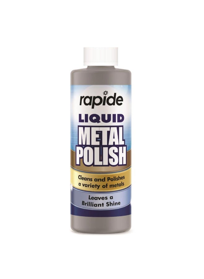 Eliz Rapide Liquid Metal Polish 250ml - Use on Silver, Copper, Brass, Aluminium, Stainless Steel and Chrome. Copper Polish, Silver Polish, Brass Polish. Perfect Solution for Projects