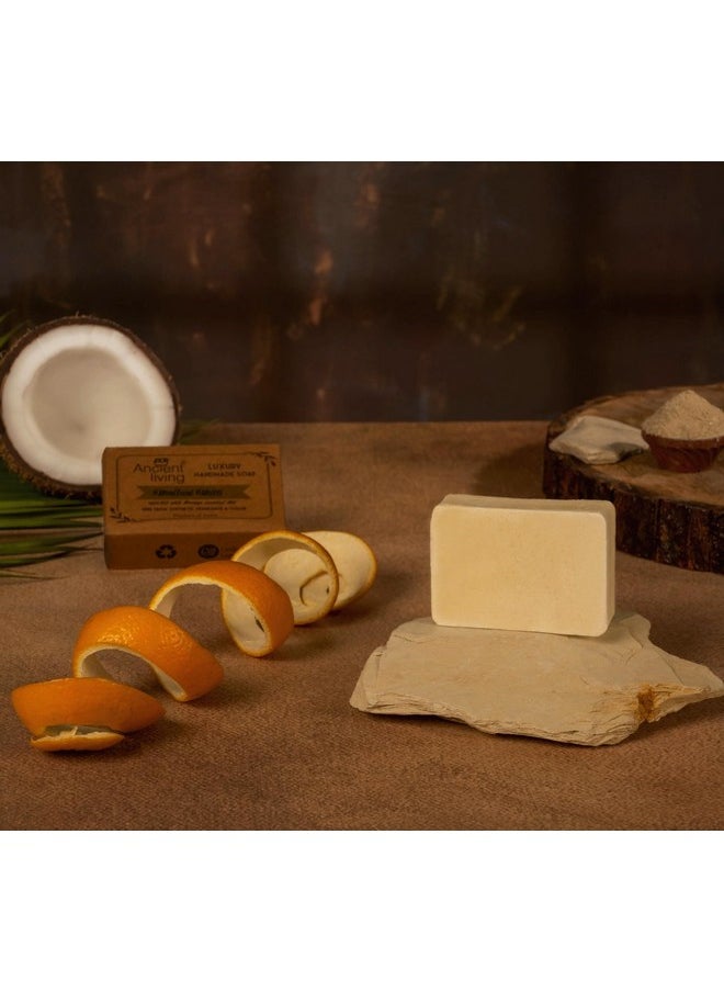 Ancient Living Multani Mitti Luxury Handmade Soap - 100 Gm (Set Of 2) Pure Natural Facial Scrub & Deep Cleansing Soap Fuller Earth Clay Suitable For Oily And Combination Skin  - Image 4