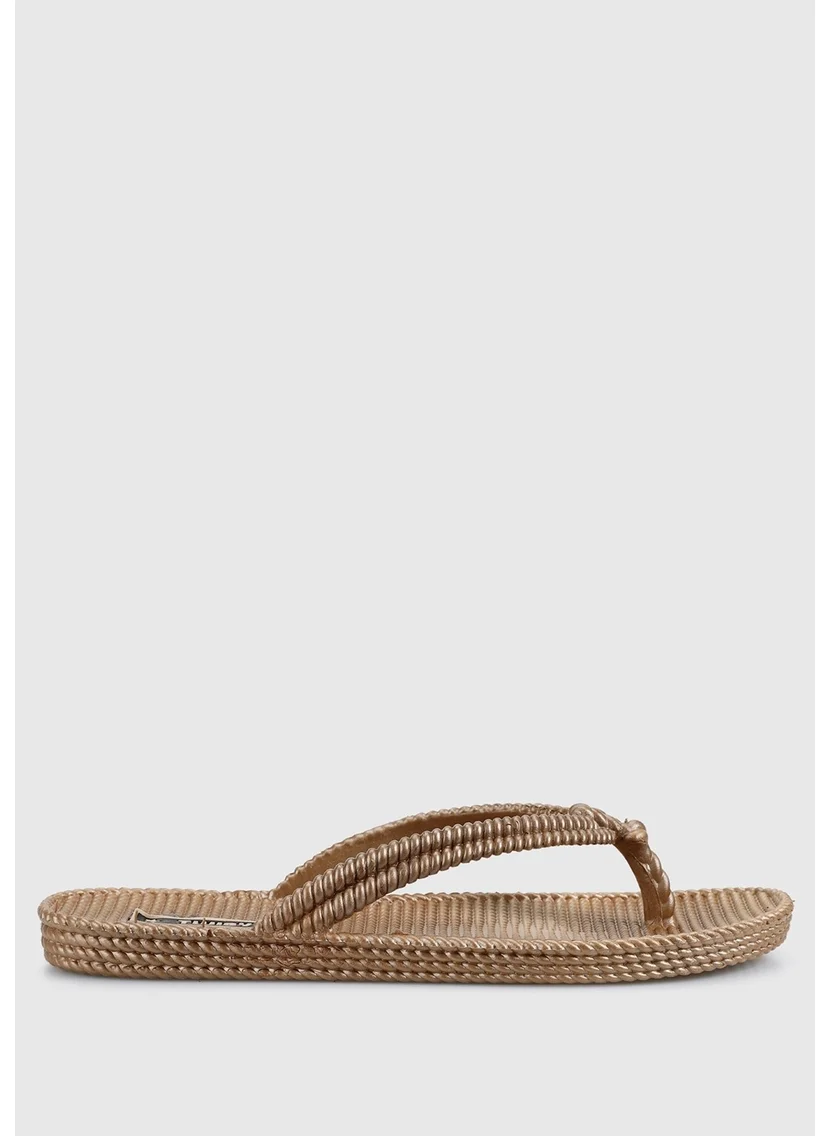 تويجي Brown Women's Beach Slippers