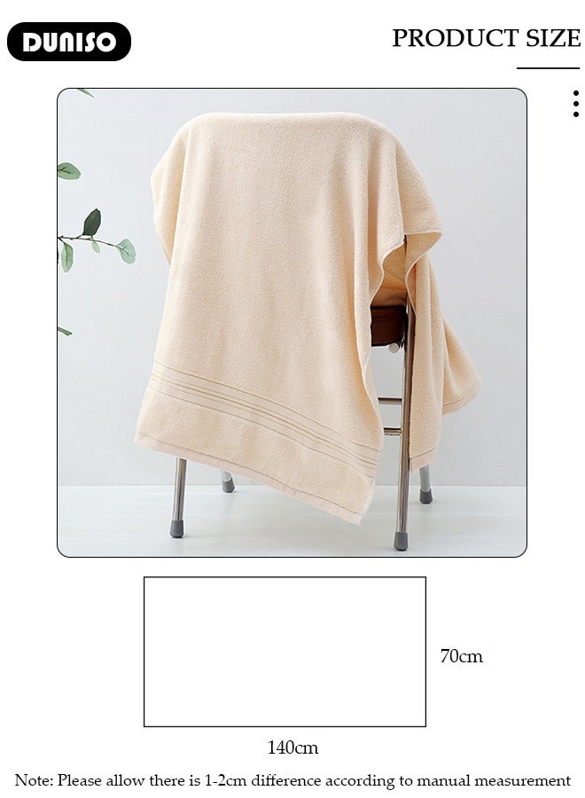 DUNISO منشفة استحمام ميكروفايبر، منشفة جسم ناعمة ماصة، منشفة سريعة الجفاف لأغراض متعددة، منشفة خفيفة الوزن للشاطئ وحمام السباحة، تستخدم في السبا، اليوغا، اللياقة البدنية، الحمام 70×140 سم - Image 4