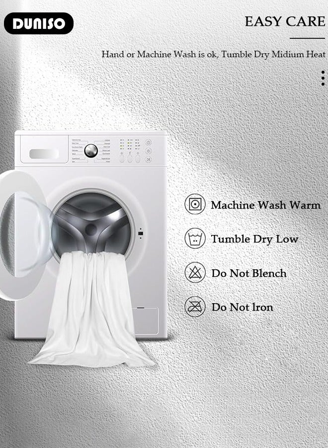 DUNISO منشفة استحمام ميكروفايبر، منشفة جسم ناعمة ماصة، منشفة سريعة الجفاف لأغراض متعددة، منشفة خفيفة الوزن للشاطئ وحمام السباحة، تستخدم في السبا، اليوغا، اللياقة البدنية، الحمام 70×140 سم - Image 3