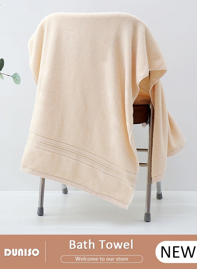 DUNISO منشفة استحمام ميكروفايبر، منشفة جسم ناعمة ماصة، منشفة سريعة الجفاف لأغراض متعددة، منشفة خفيفة الوزن للشاطئ وحمام السباحة، تستخدم في السبا، اليوغا، اللياقة البدنية، الحمام 70×140 سم - Image 1