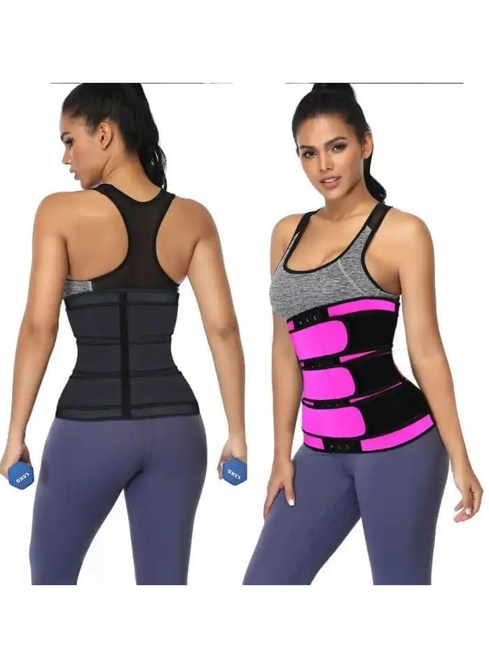 Adjustable Waist Trainer for Women and Men - Sauna Bandage Slimming Belt for Effective Body Shaping and Fitness Support