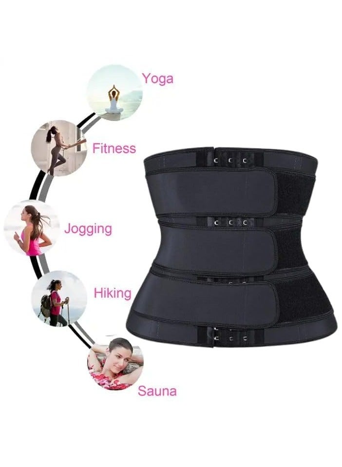 Adjustable Waist Trainer for Women and Men - Sauna Bandage Slimming Belt for Effective Body Shaping and Fitness Support