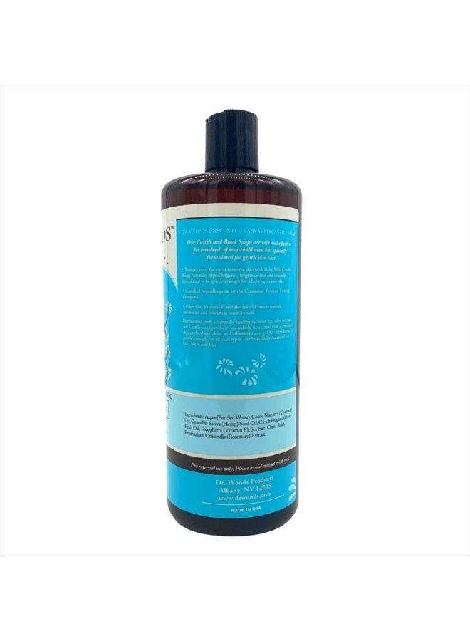 Dr. Woods Unscented Baby Mild Liquid Castile Soap, 32 Ounce (Pack of 2)  - Image 2