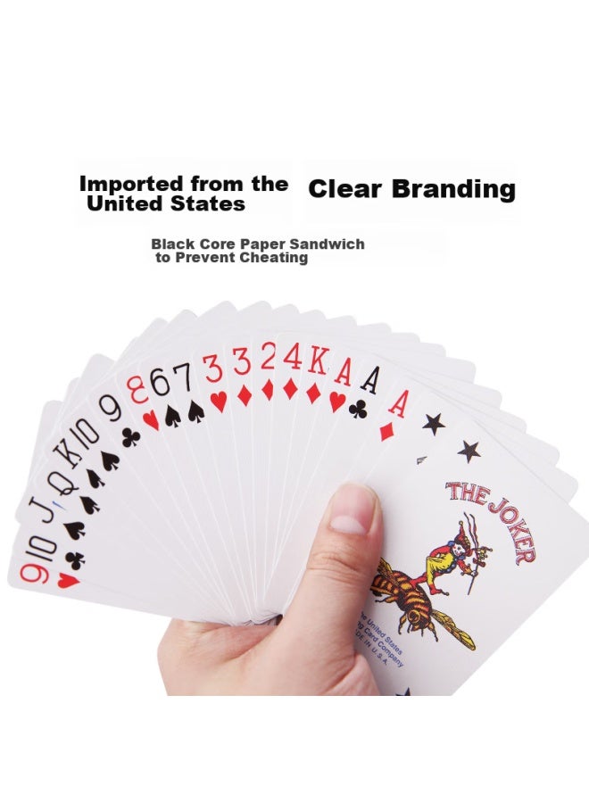 Bee Bee Xiaomifeng Guandan Special Playing Cards, Narrow Version, Black Core Paper, Durable Bridge Cards, One Strip 12 Decks, Blue - Image 4