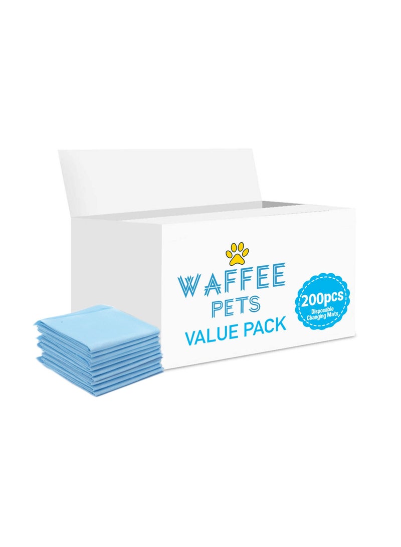 Waffee Disposable Changing Mats, 200 Counts - Image 1
