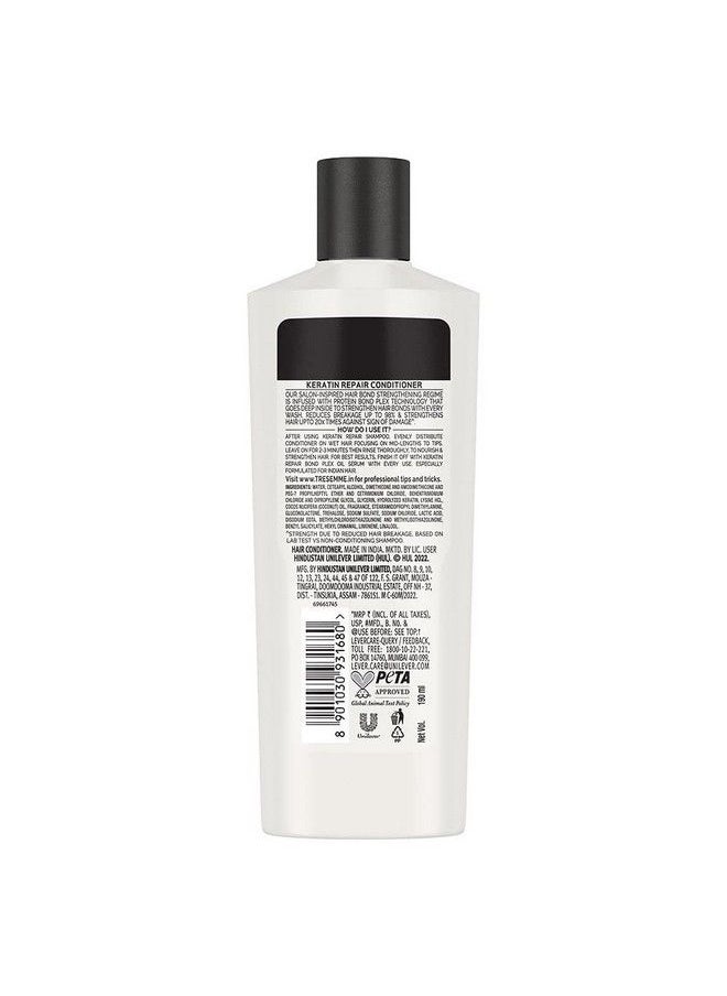 Tresemme Keratin Repair Bond Strength Conditioner 190Ml With Protein Bond Plex Hair Strength Strengthens Hair Up To 20X Times Against Sign Of Damage*  - Image 3