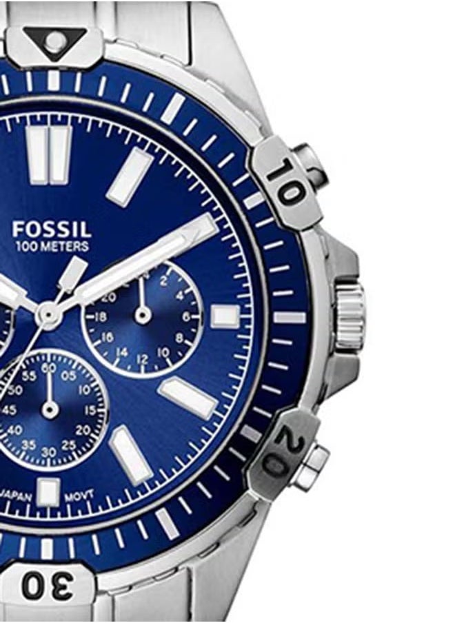 FOSSIL Men's Stainless Steel Analog Wrist Watch FS5623 - 44 mm - Silver  - Image 4