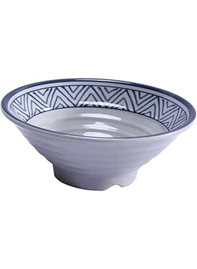 Large Melamine Ramen Bowl 8 Inch Ocean Blue Sturdy Plastic Soup Noodle Bowl - Image 1