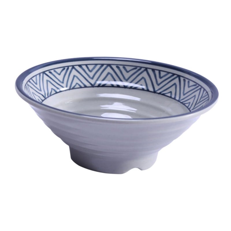 Large Melamine Ramen Bowl 8 Inch Ocean Blue Sturdy Plastic Soup Noodle Bowl - Image 2