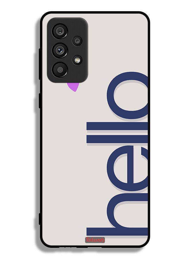 Tolwak Samsung Galaxy A73 5G Protective Case Cover Hello - Image 1