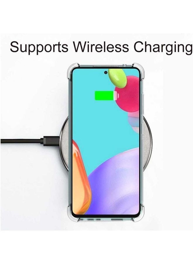 جراب واقٍ ناعم ومرن ومقاوم للخدش لهاتف Samsung Galaxy A52 شفاف - Image 2
