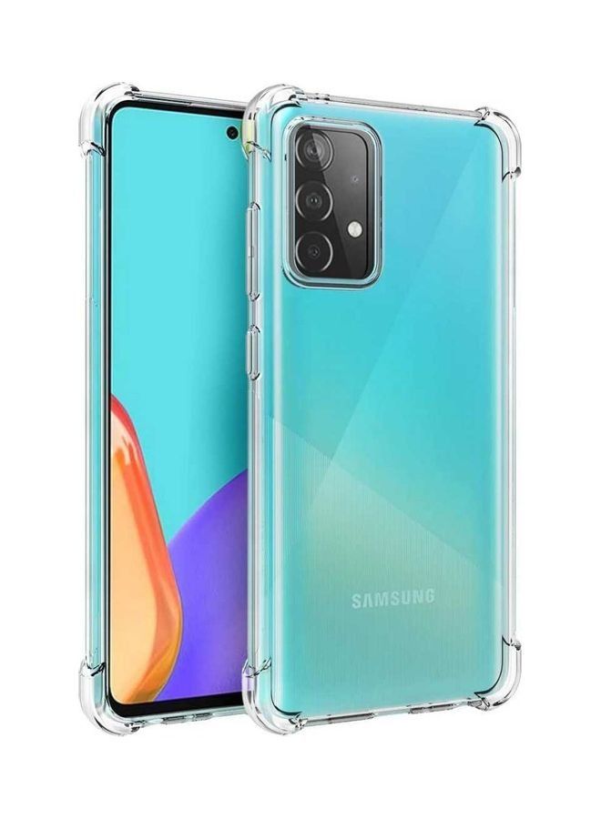 جراب واقٍ ناعم ومرن ومقاوم للخدش لهاتف Samsung Galaxy A52 شفاف - Image 1