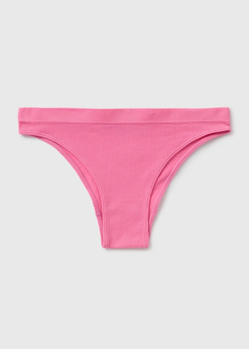 Matalan Pink Seamless Brazilian Knickers