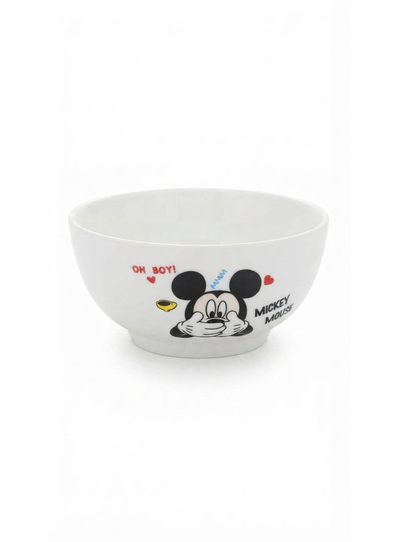 Mickey Mouse Themed Kids' Bowl - Classic Design, Durable Ceramic Bowl for Fun Mealtime - Image 1