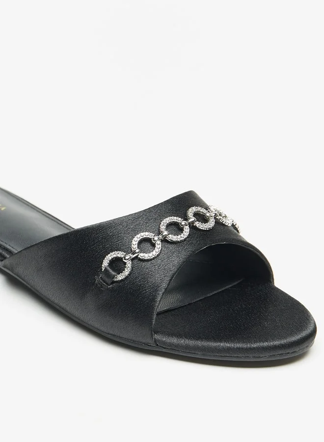 Flora Bella By Shoexpress Women's Embellished Slip-On Slide Sandals Ramadan Collection