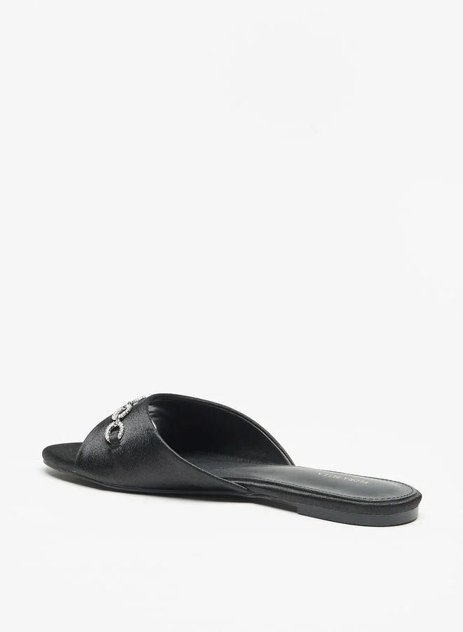 Flora Bella By Shoexpress Women's Embellished Slip-On Slide Sandals Ramadan Collection