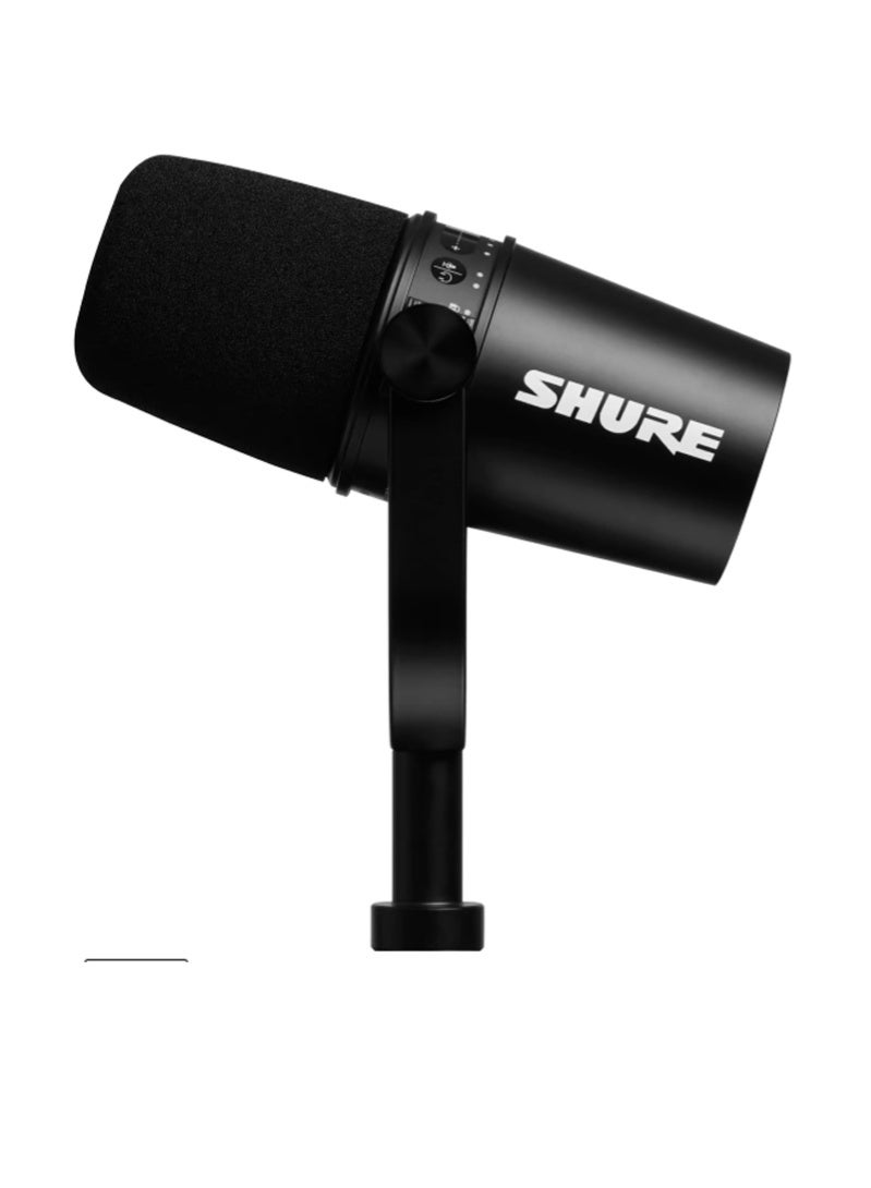 USB Podcast Microphone For Podcasting MV7-K Black