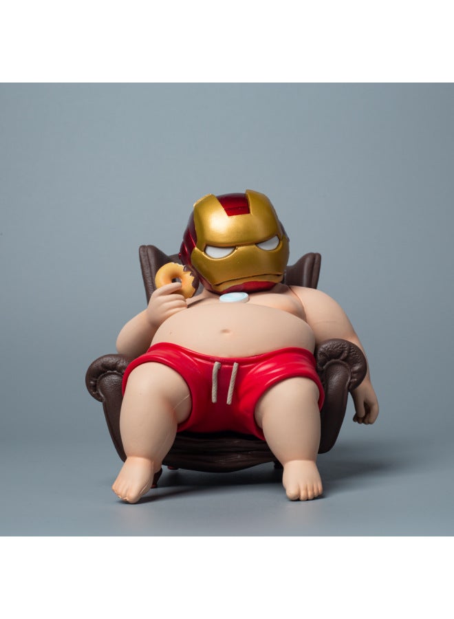 زخارف يدوية متوهجة من Avengers GK Fat Boy Fat House Iron Man Eyes - اللون: Iron Man Fat House - Image 1