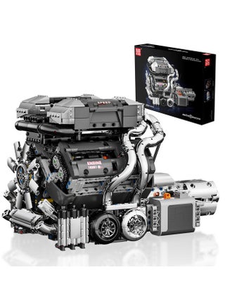 Mould King W16 Model Engine Kit for Adults, V8 Engine Building Sets, Mini Engine Toys Scale with Motor, STEM Project Building Kits, DIY Collectible Blocks for Boys (2024 Pieces) 10201 - pzsku/Z19BCBBE68693D671BF82Z/45/1750159694/67a26427-163a-4abd-83c9-f3dfb144c2d9