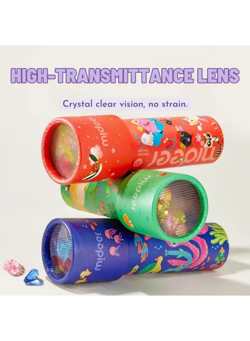 MiDeer كاليودوسكوب للأطفال - موضوع جيران الشجرة | لعبة بصرية متينة مع أنماط ملونة، لعبة حسية وبصرية محمولة لتطوير الأطفال من عمر 3 سنوات فما فوق - Image 5