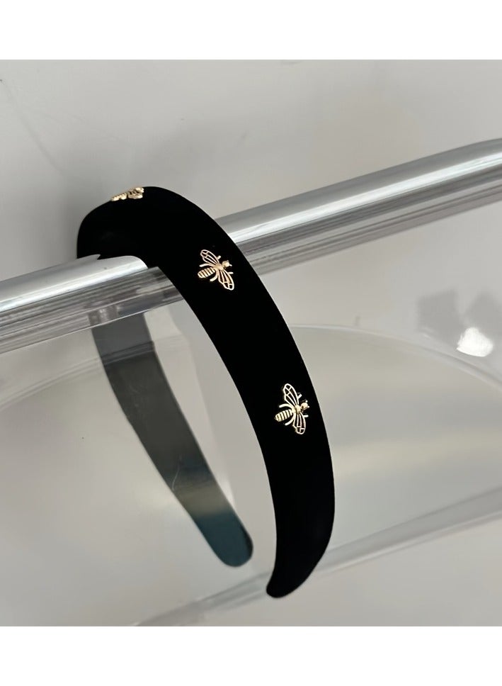 عصابة رأس مزخرفة من Lovely Bee ذات حواف واسعة غير قابلة للانزلاق للنساء وللاستخدام اليومي - Image 3