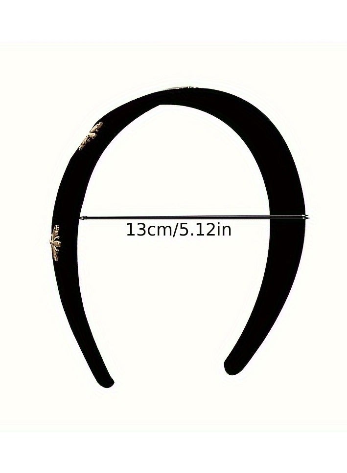 عصابة رأس مزخرفة من Lovely Bee ذات حواف واسعة غير قابلة للانزلاق للنساء وللاستخدام اليومي - Image 5