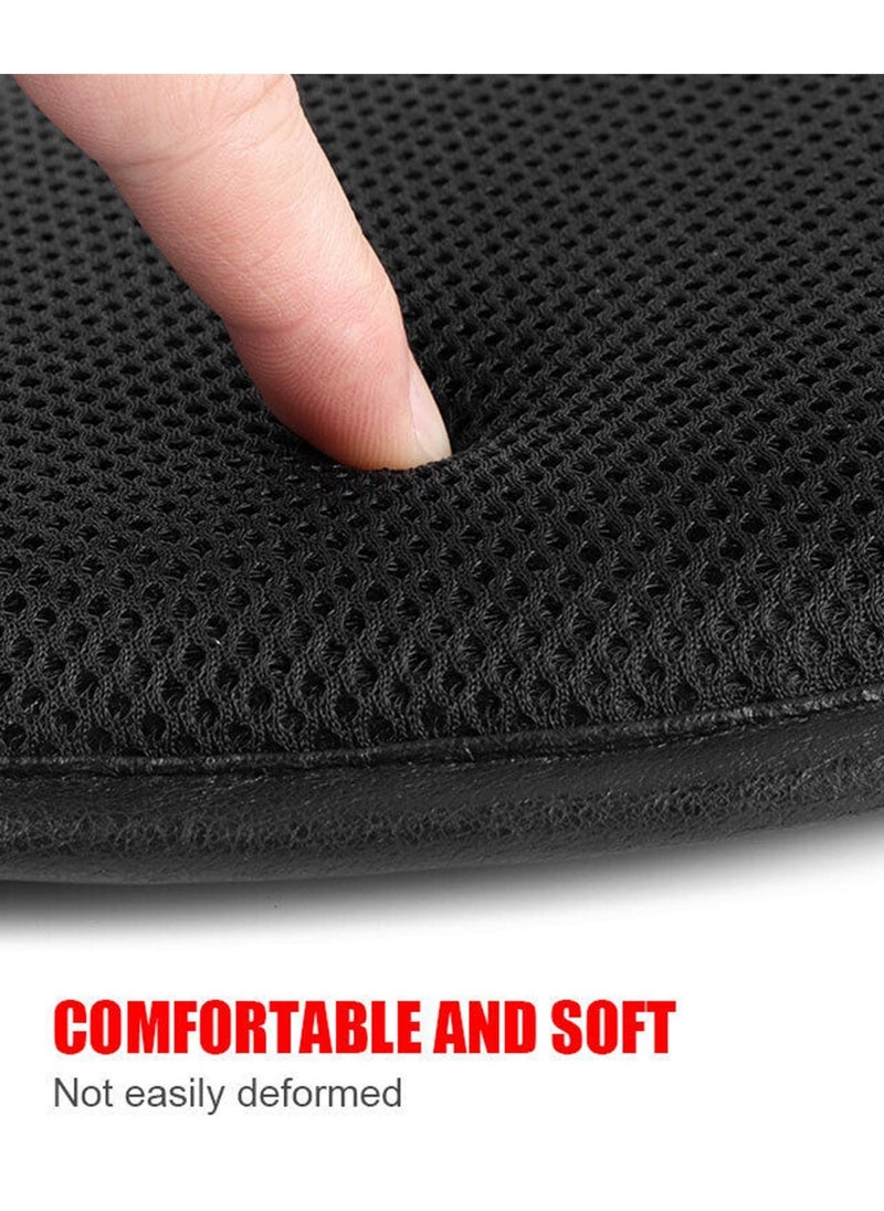 SYOSI 5-Layer Shock Motorcycle Seat Cushion Pressure Relief Hand Press Inflatable Motorcycle Air Seat Pad Shock Absorption Protective Comfortable for Touring Saddles(Black)  - Image 3