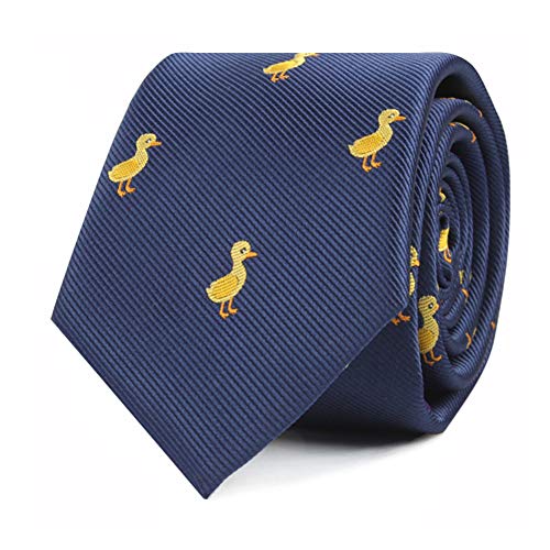AUSCUFFLINKS Duck Tie for Him | Duckling Animal Lover Neckties for Men | Bird Ties for Him | Birthday Gift for Guys (Duck) - Image 1