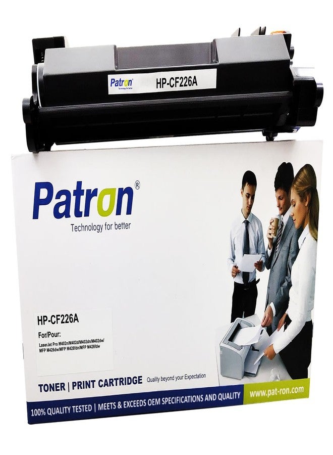 بترون خرطوشة حبر باترون 26A، خرطوشة حبر 26A، خرطوشة 26A للطابعات برو M402dn، M402n، 402dw، برو MFP M426dw، 426fdn، 426fdw، 26A، 226A، CF226A، خرطوشة حبر متوافقة 26A، خرطوشة متوافقة 26A - Image 1