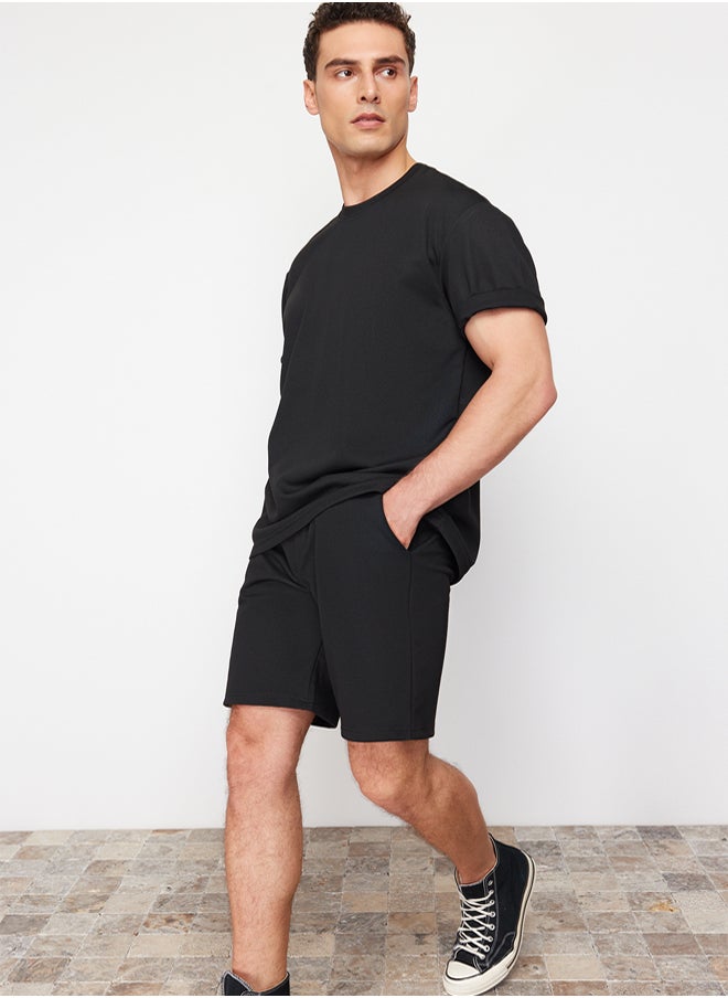 trendyol Black Regular Cut Shorts & Bermuda  - Image 1