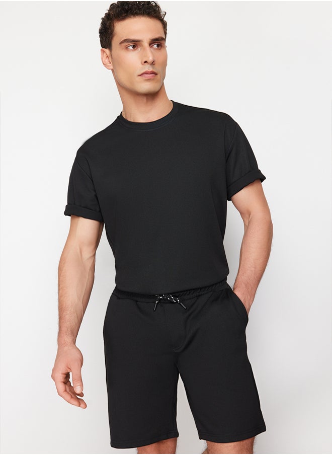 trendyol Black Regular Cut Shorts & Bermuda  - Image 3